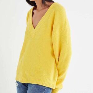 Urban Outfitters Yellow Vida V-Neck Sweater